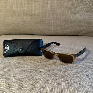 Ray Ban New Wayfarer Bicolor Honey and Brown